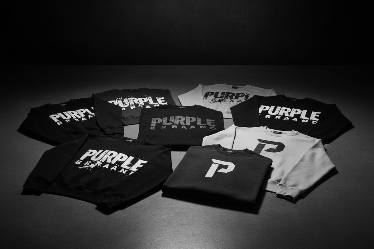 Purple Brand Sweatshirts
