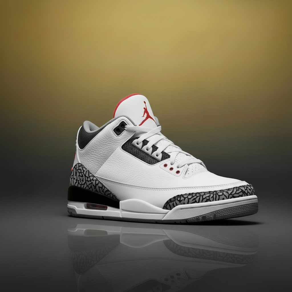 Air Jordan 3 White Black Red Collection Hero