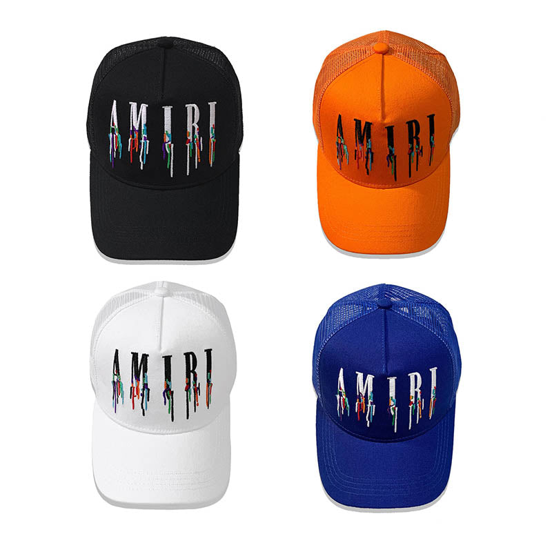 AMIRI Color Splash Paint Cap in Blue