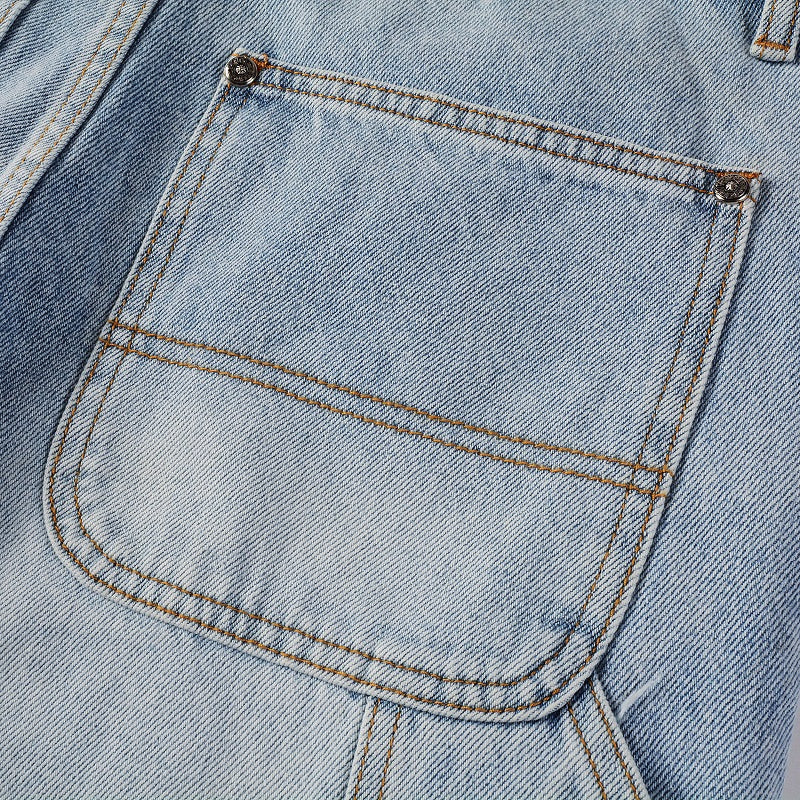 AMIRI Loose Fit Distressed Jeans – Full Length Denim