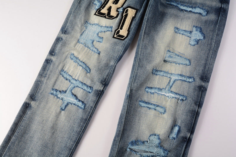 AMIRI Destroyed Slim Jeans – Distressed Denim