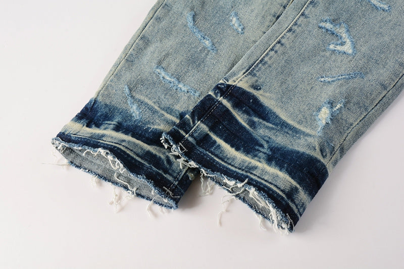 Purple Brand Jeans #9072 | Skinny Fit Scratched Denim