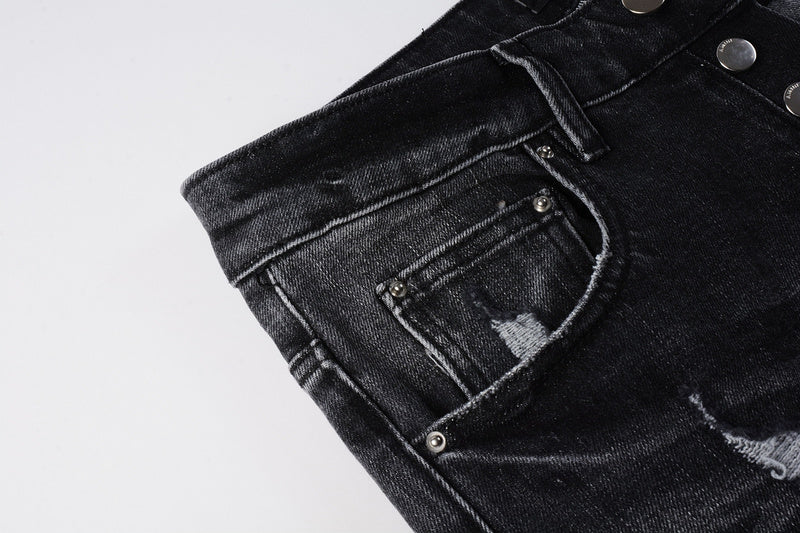 AMIRI Slim Fit Distressed Jeans – Full Length Denim