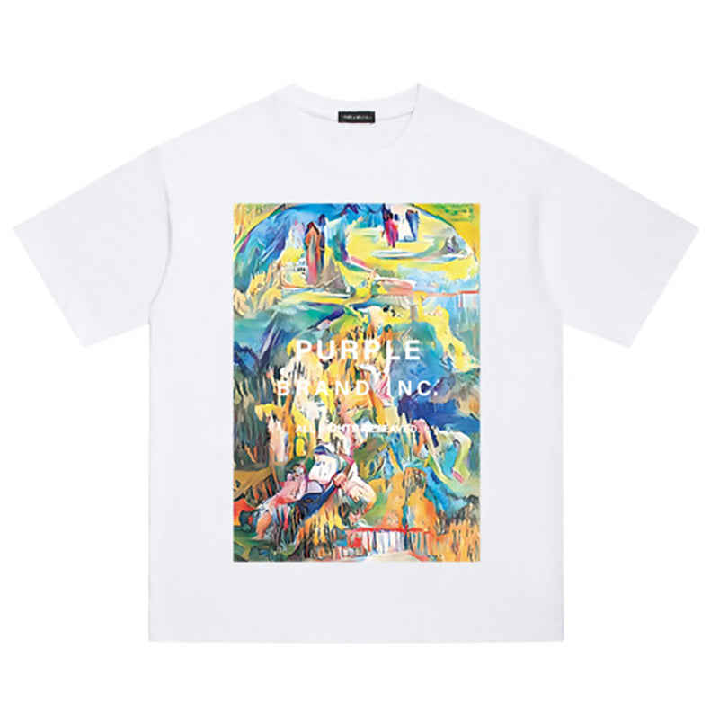 Purple Brand Inc. Abstract Art Graphic T-Shirt