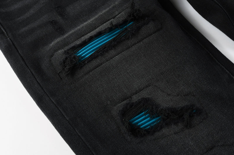 AMIRI Slim Fit Distressed Jeans – Full Length Denim