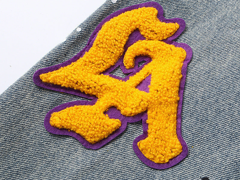 PURPLE BRAND x Denim Tears Co-Branded Vintage Washed Denim Jacket #PU6019