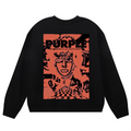 Purple Brand Logo Printed Sweatshirt – Black