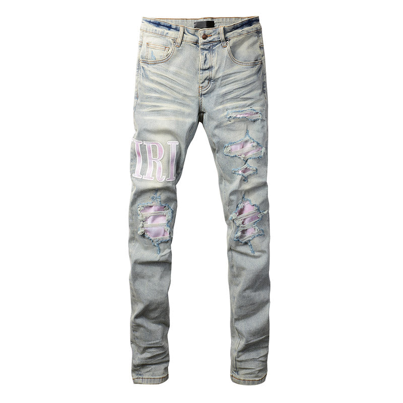 AMIRI Slim Fit Distressed Jeans – Full Length Denim