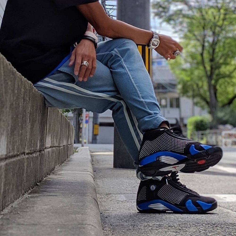Air Jordan 14 Retro X Supreme Black Blue