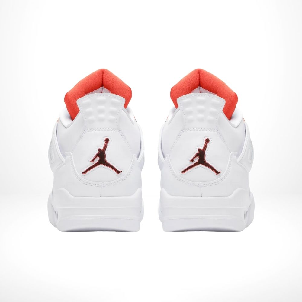 Air Jordan 4 Retro Orange Metallic White