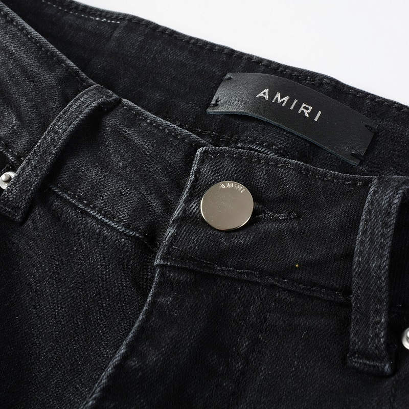 AMIRI Jeans #8669 – Slim Fit Distressed Denim